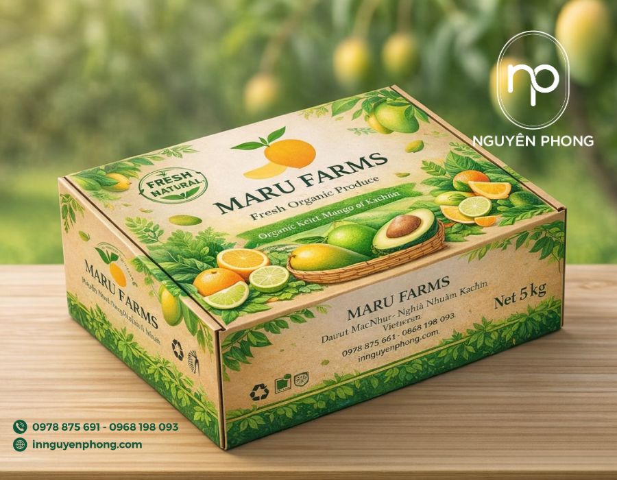 Mẫu thùng carton đựng nông sản
